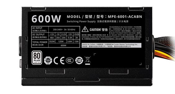 Nguồn máy tính Cooler Master Elite V4 600W (Ảnh 2)